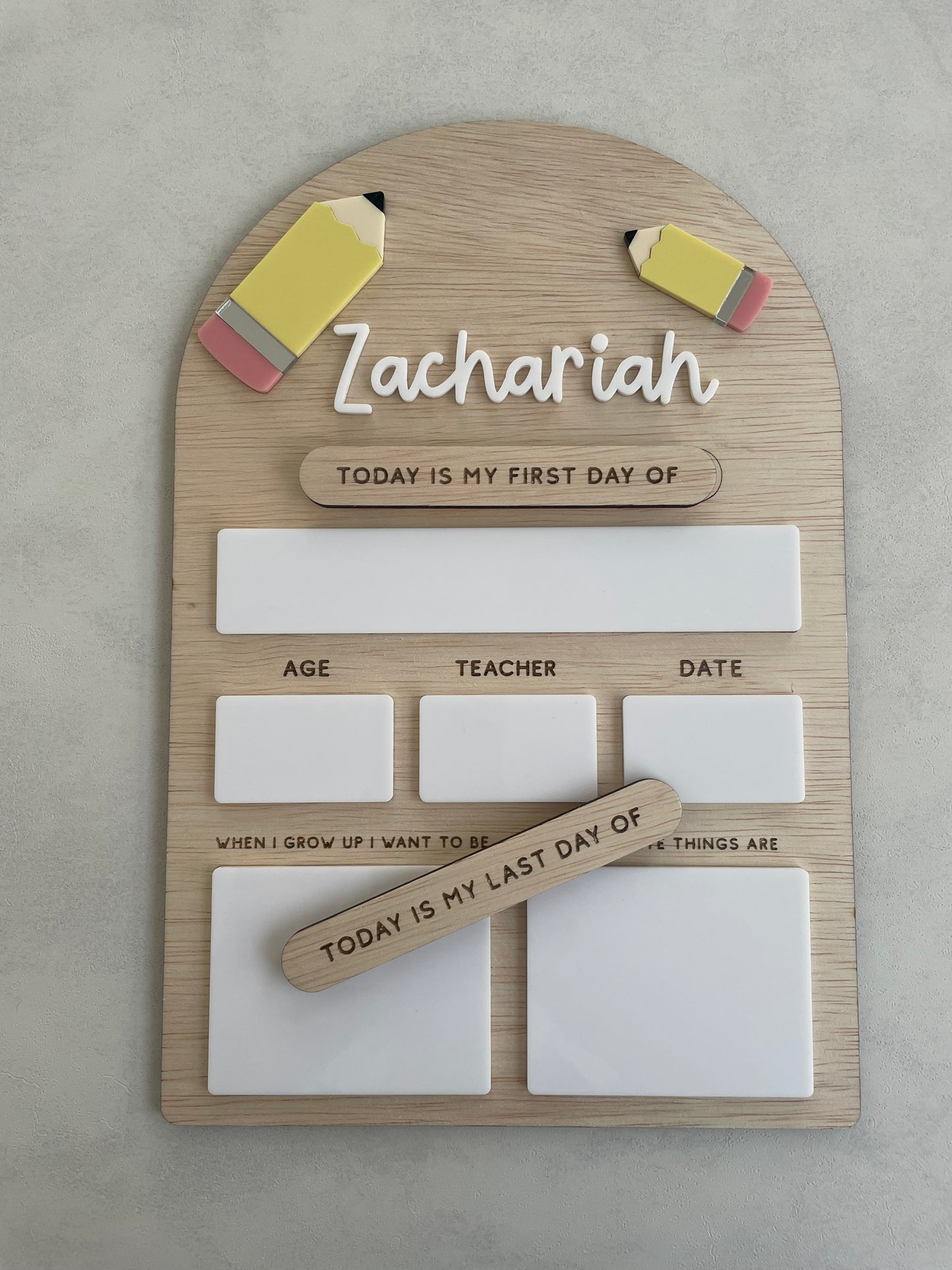 Back to school board