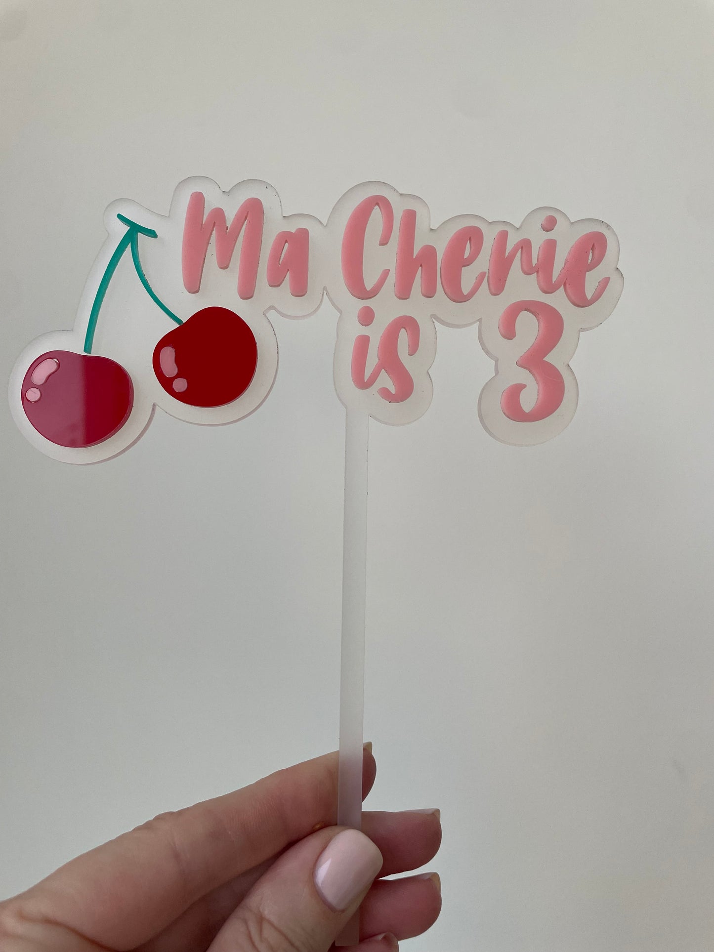 Cake Topper Triple layer