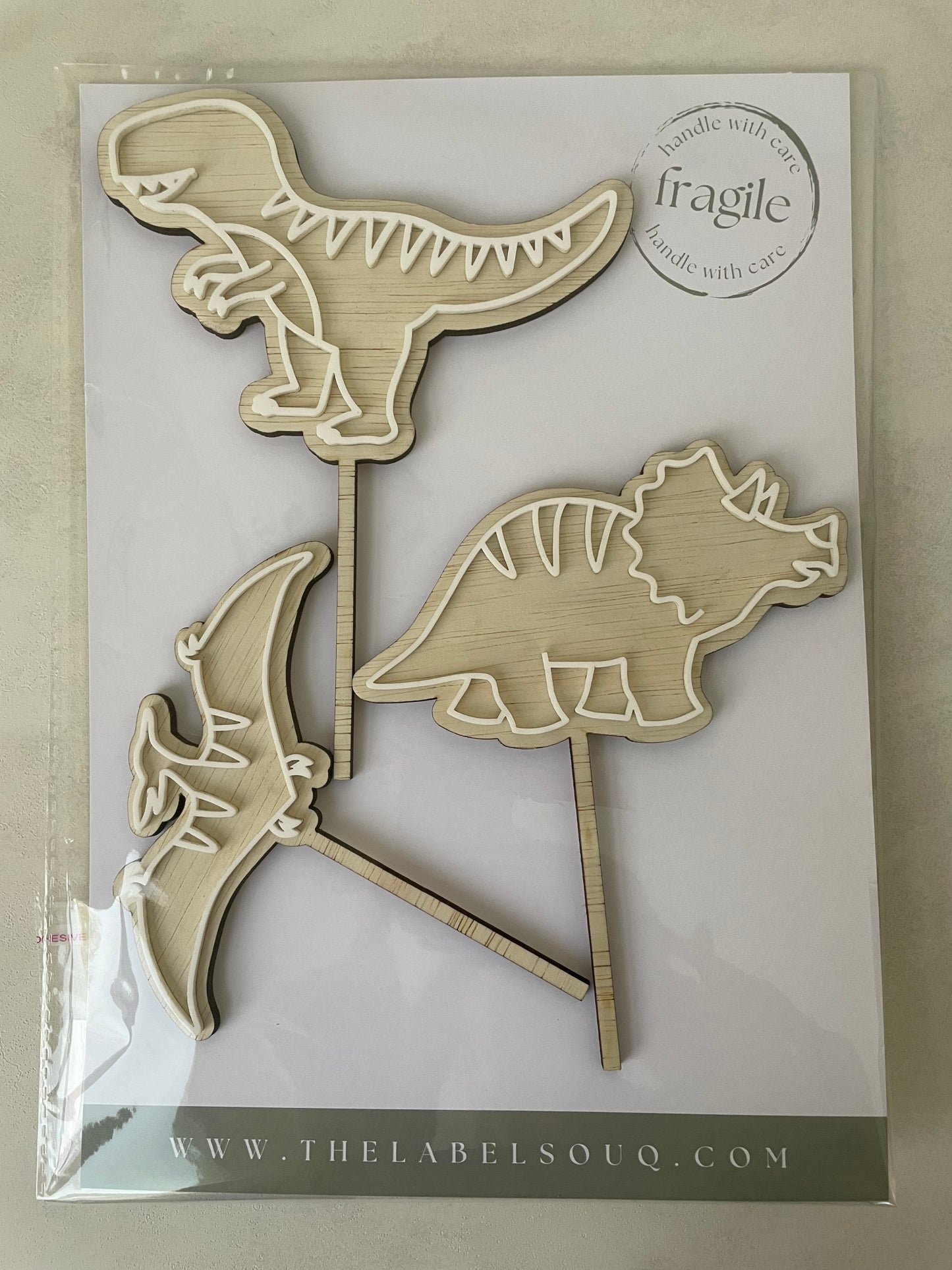 Dinosaur Cake topper set of 3