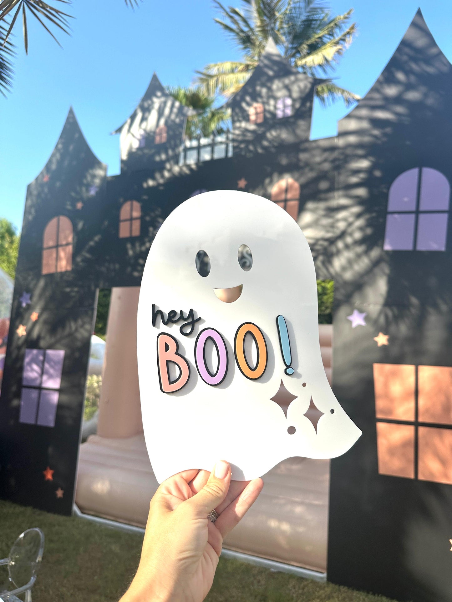Ghost Boo Sign