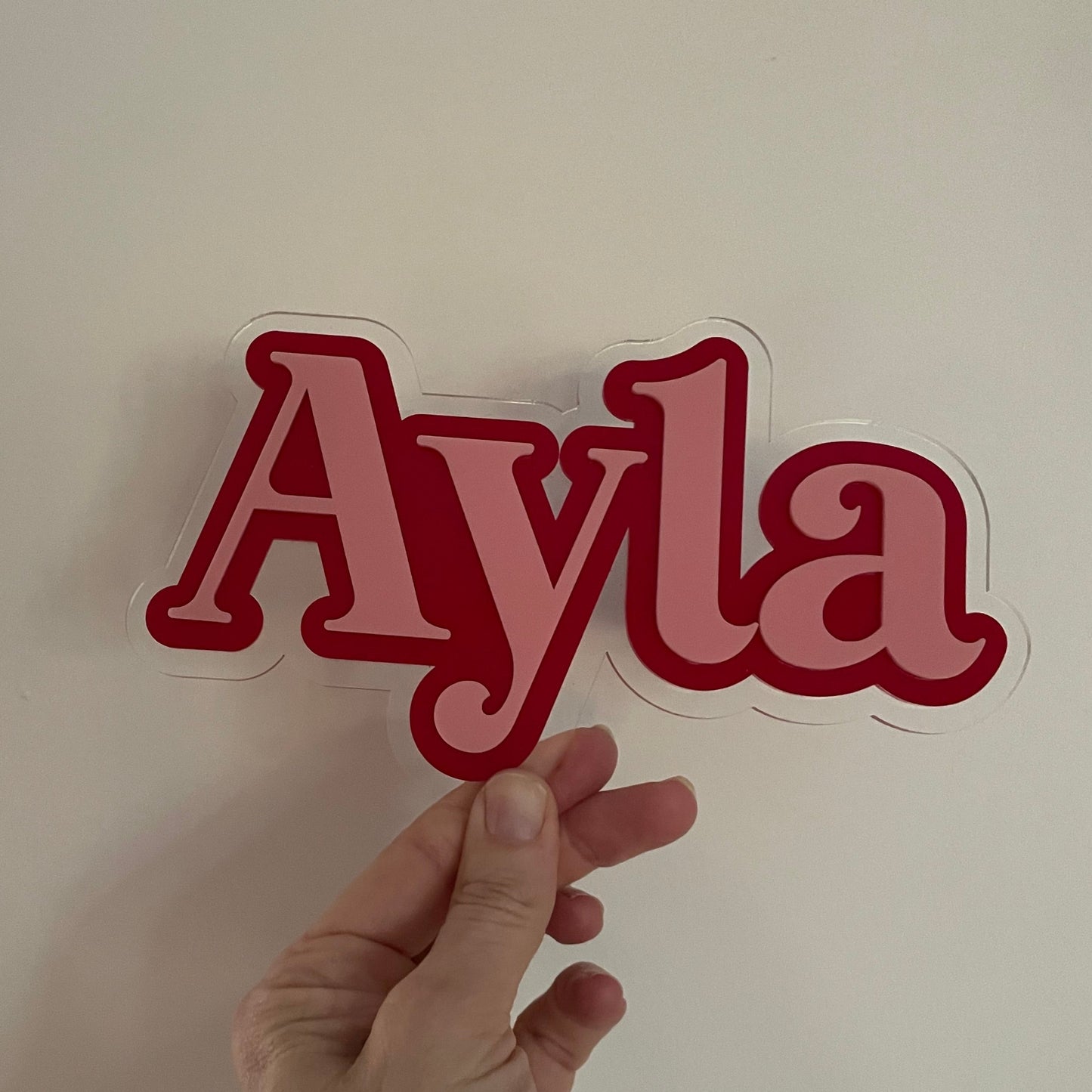 Large triple Layer name