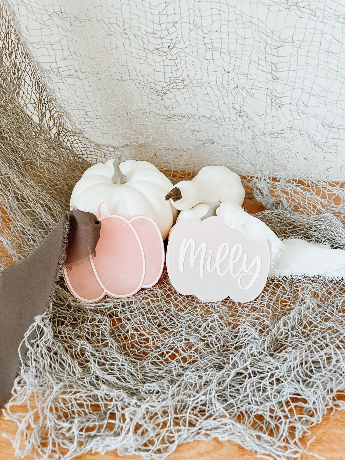 Blush Pumpkin - Mini Boo Tag