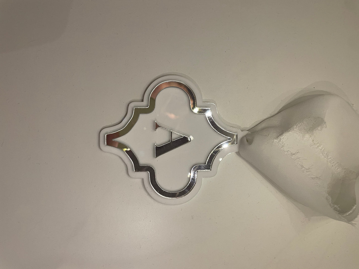 Acrylic Initial Tag