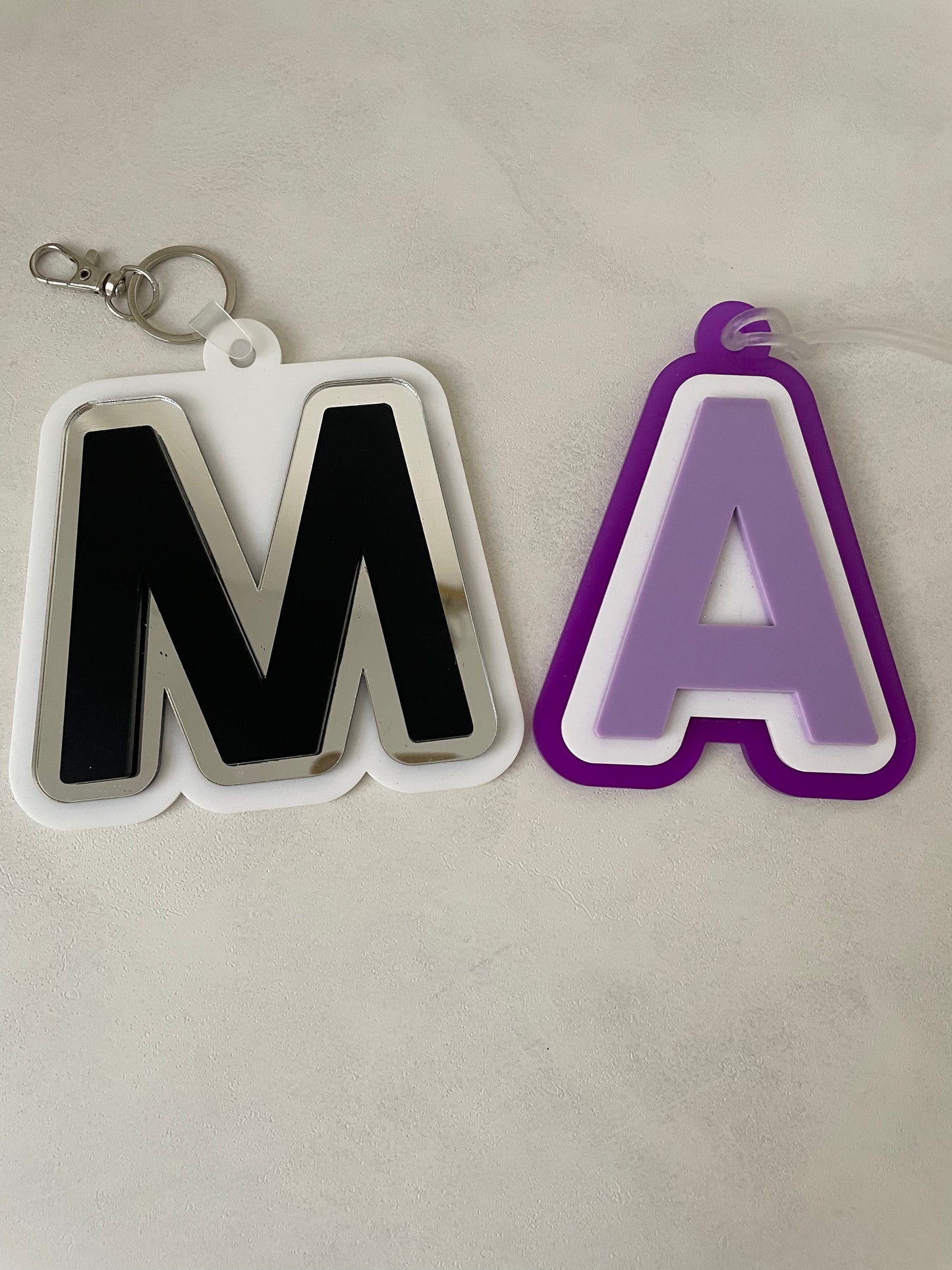 Triple Initial Bag Tag