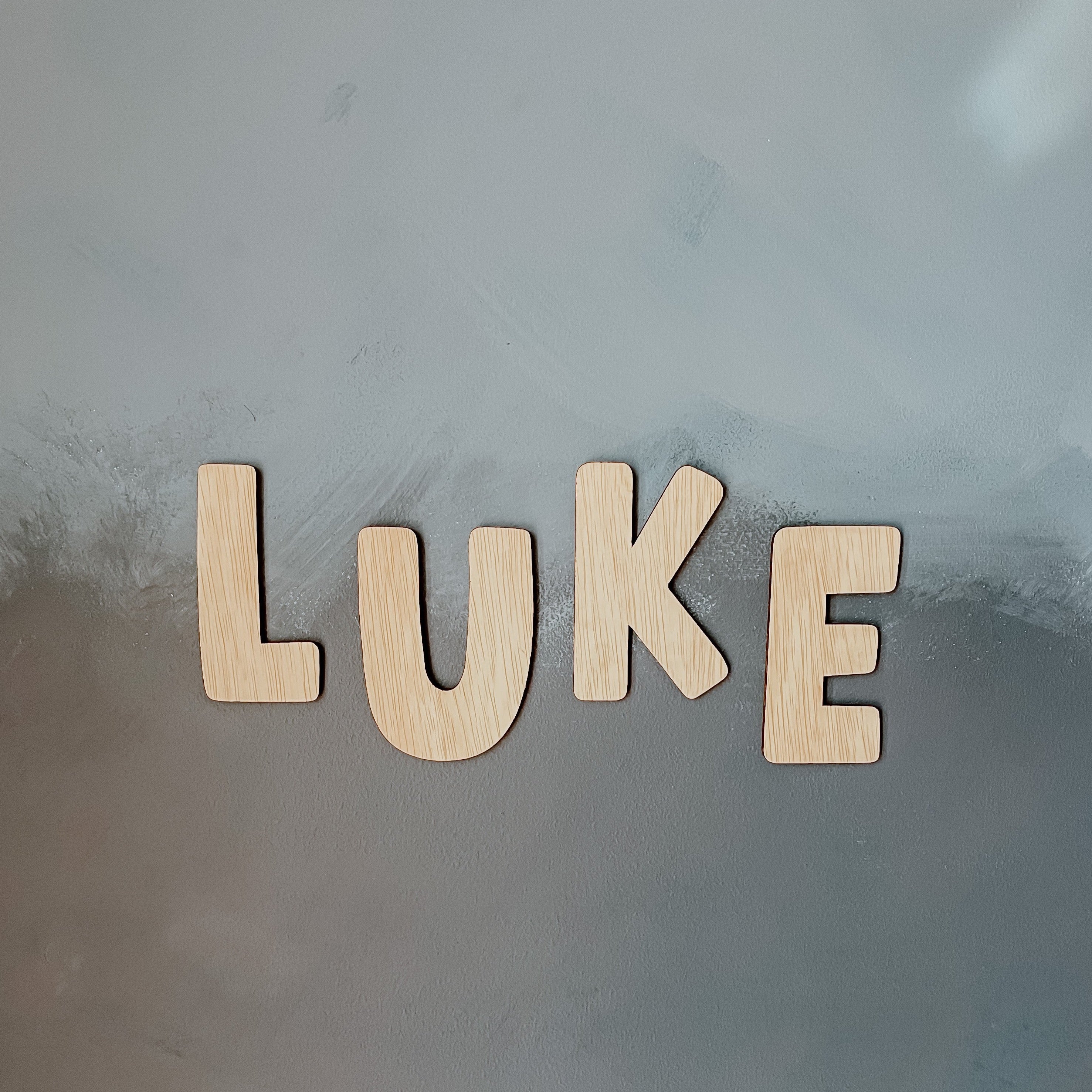 Wooden Name Letters The Label Souq