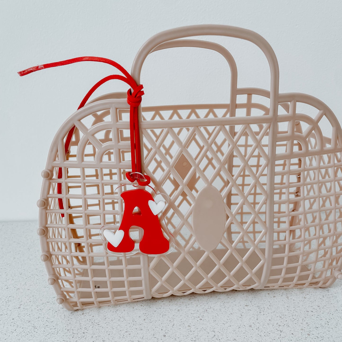 Mini Initial heart tag