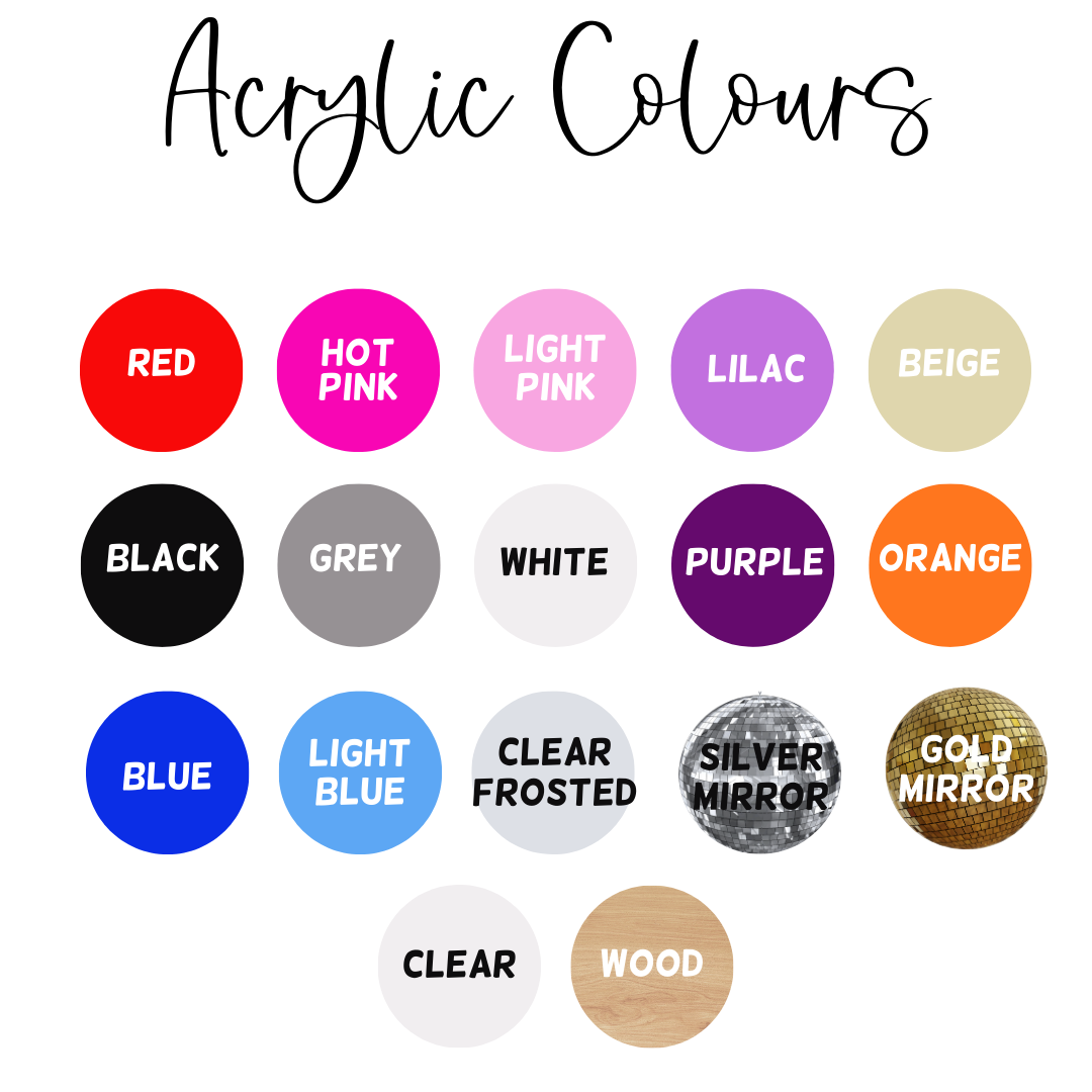 Initial heart tag 10cm