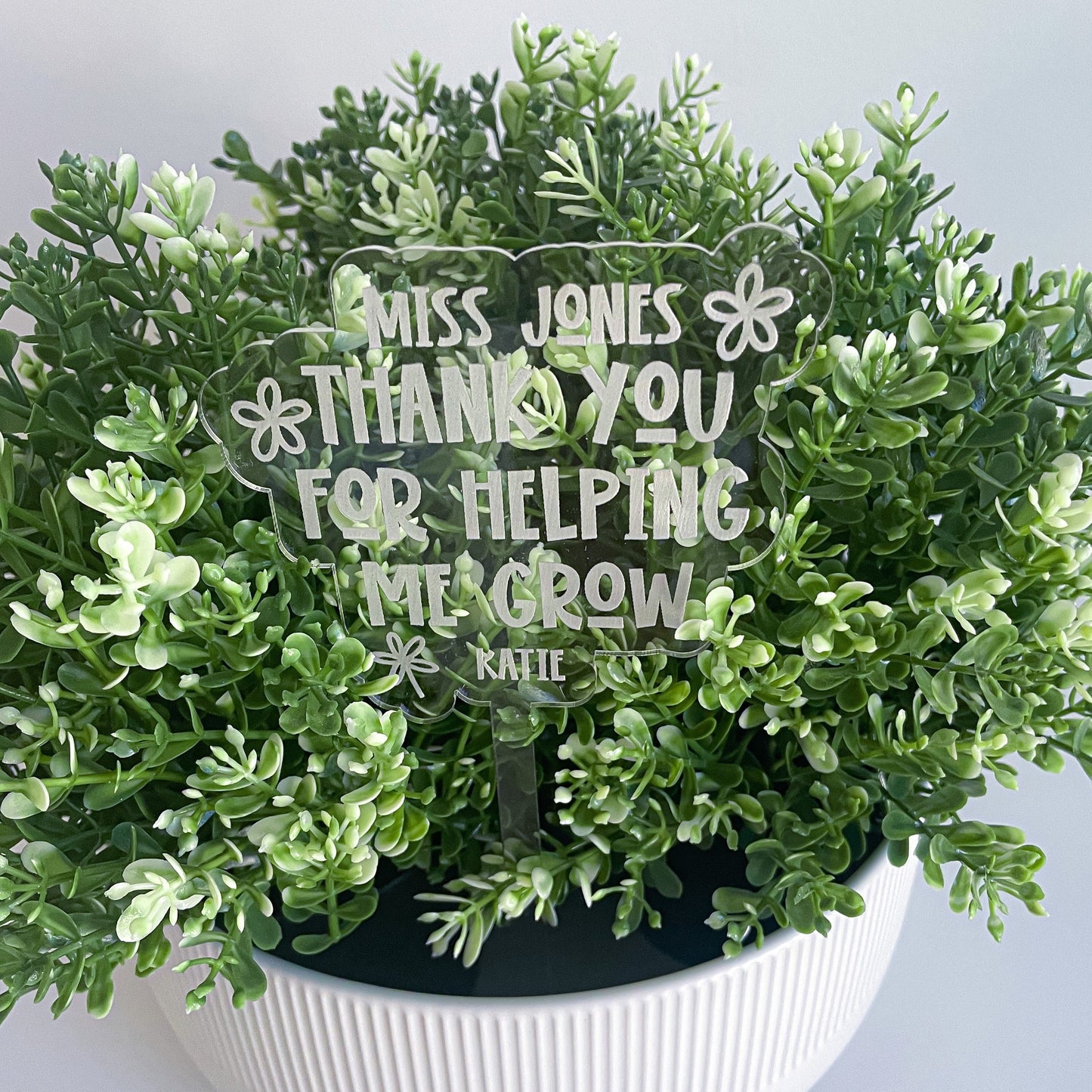 Teacher Gift plant tag