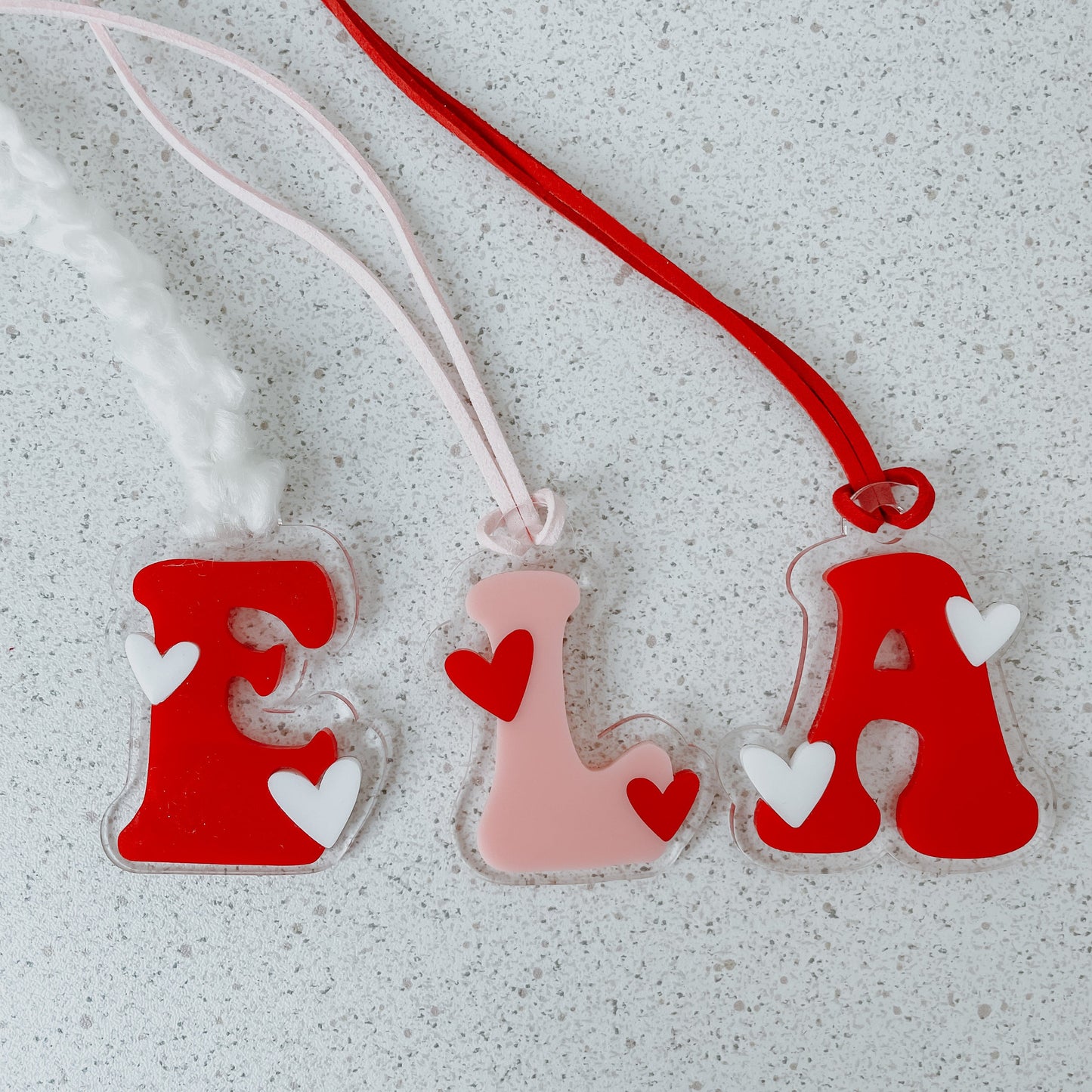 Mini Initial heart tag