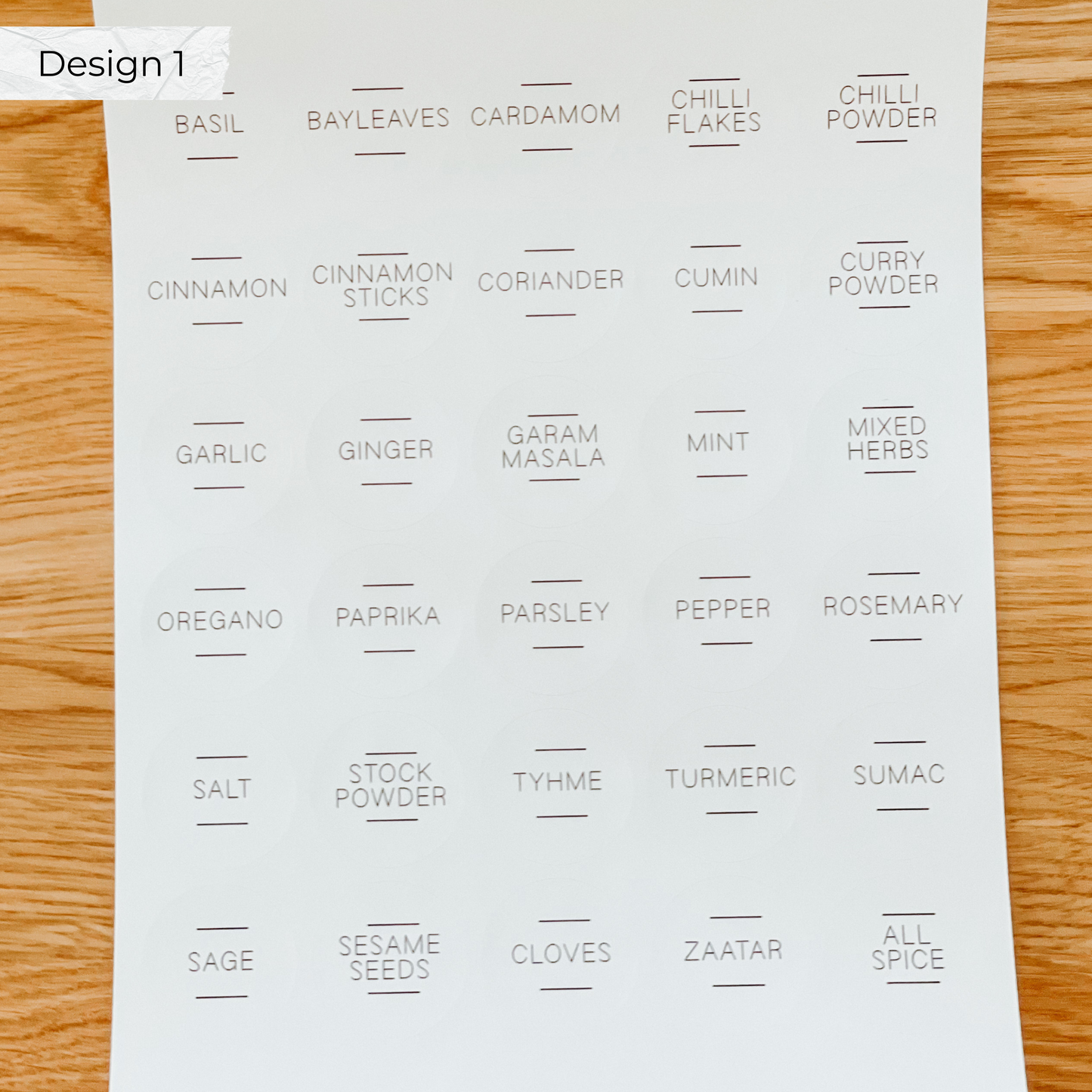 Modern Labels 5 cm Round