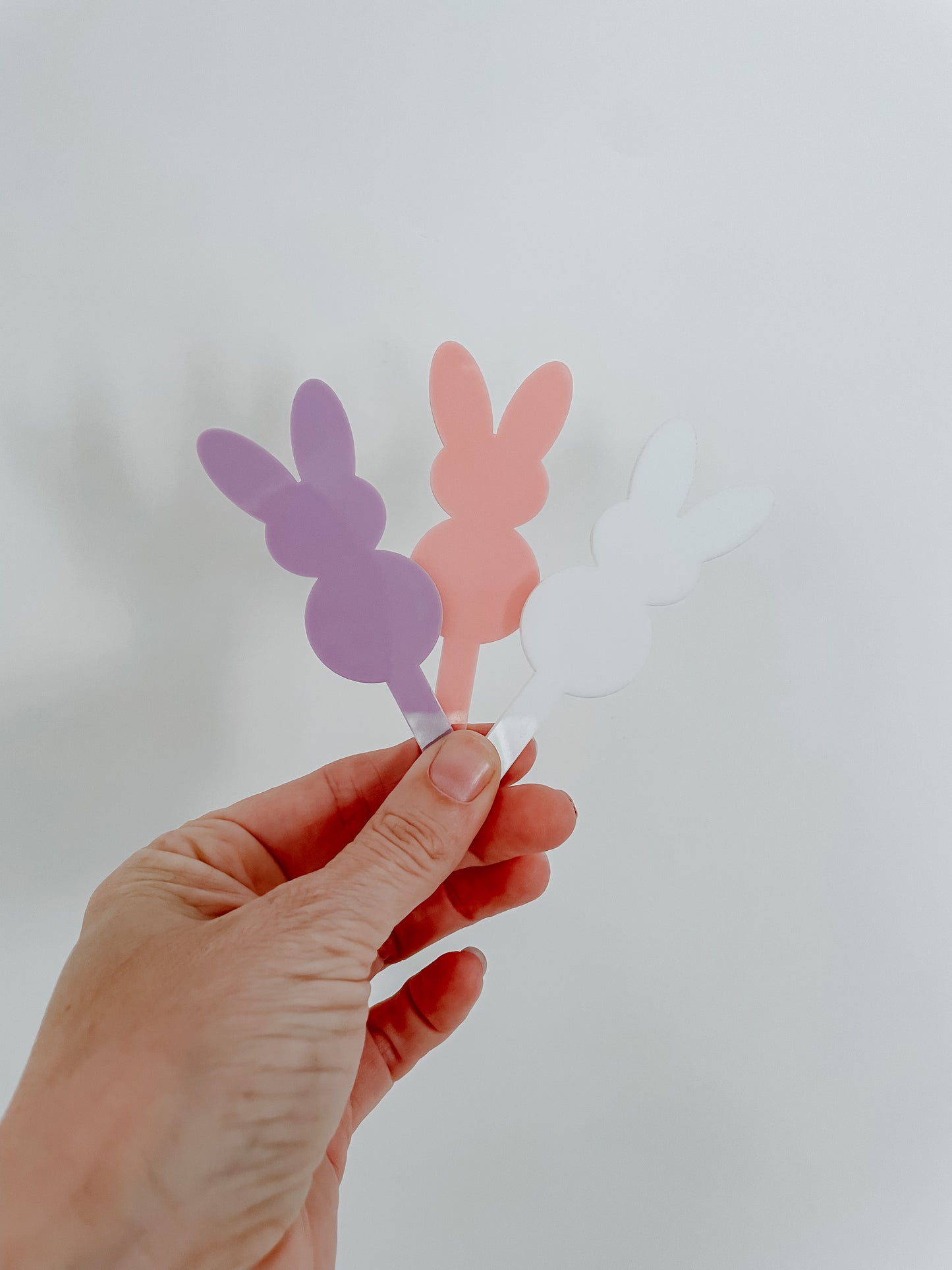 Bunny cupcake / food topper x 3