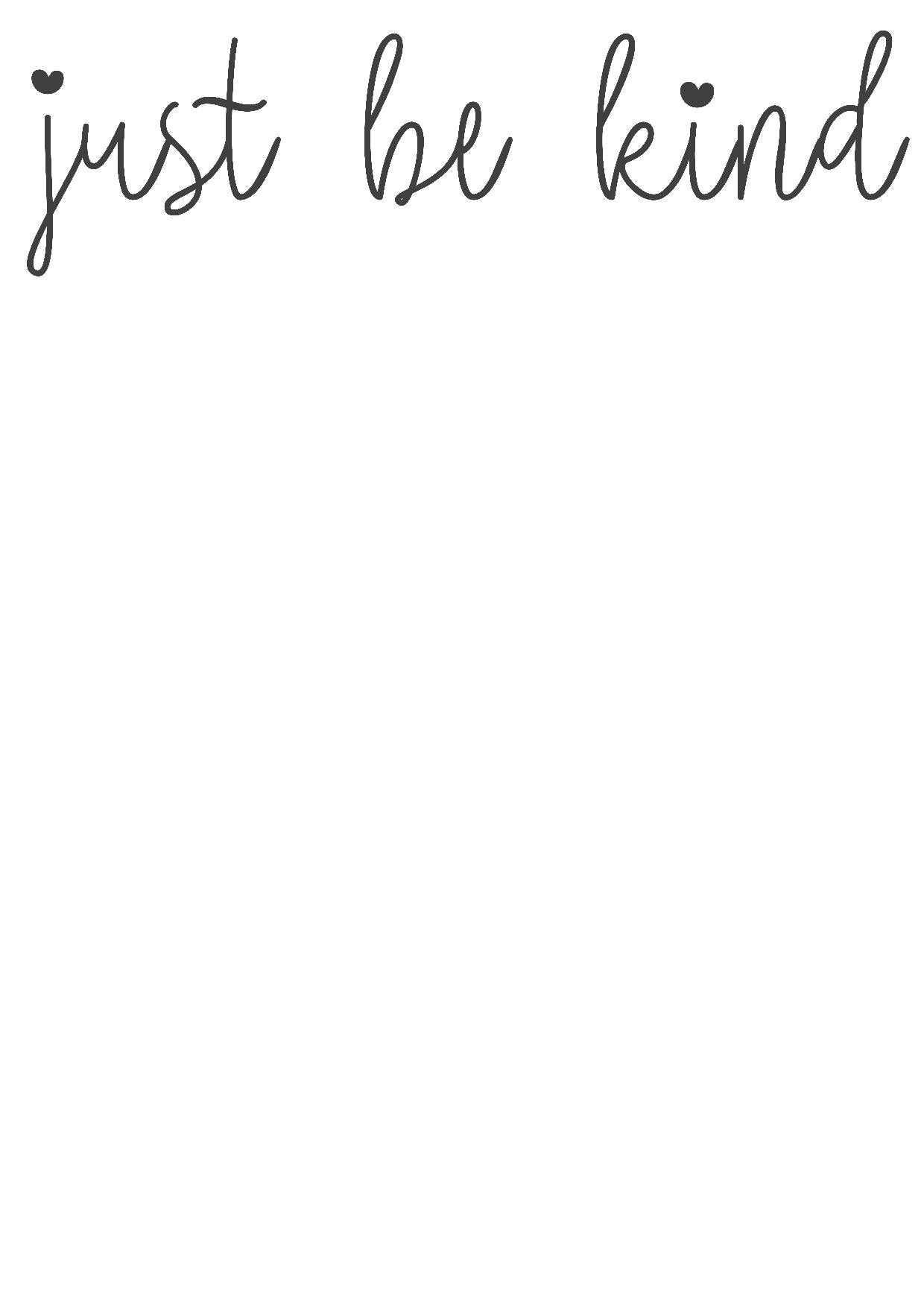 just be kind decal