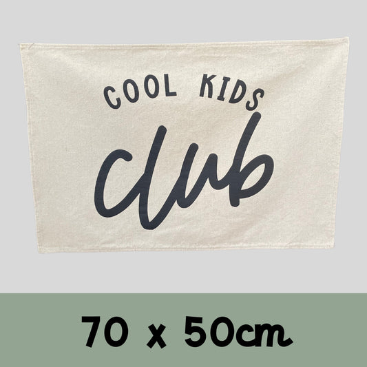 Cool Kids Club wall flag