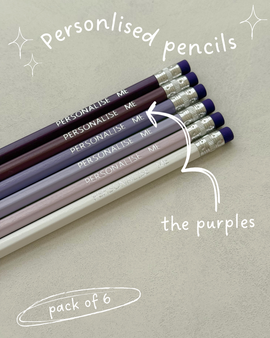 Personlised Pencils The Purples