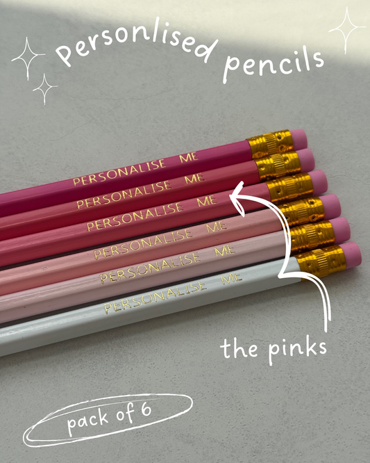 Personlised Pencils The Pinks