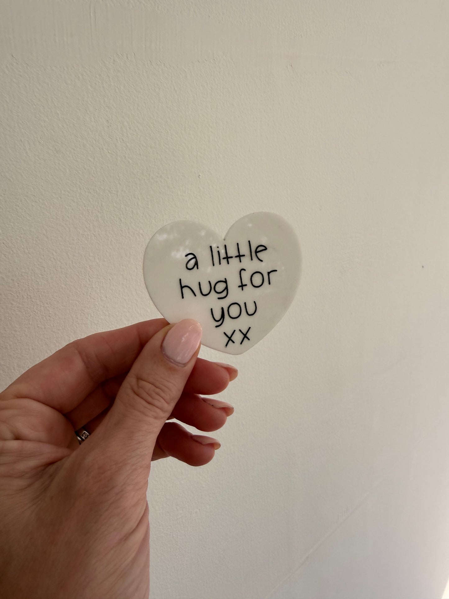 Heart Hug White