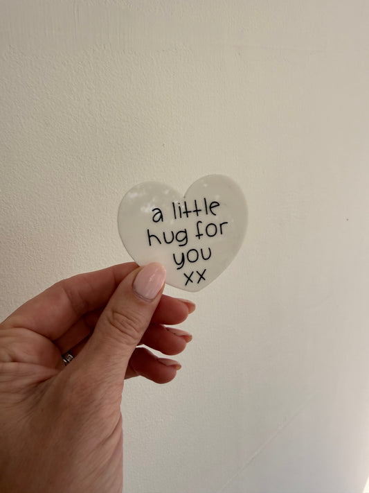 Heart Hug White