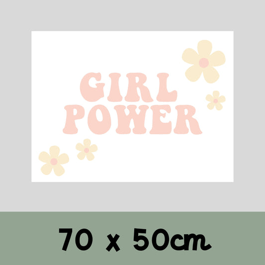 Girl Power wall flag