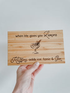 Gin Chopping Board