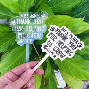 Teacher Gift plant tag