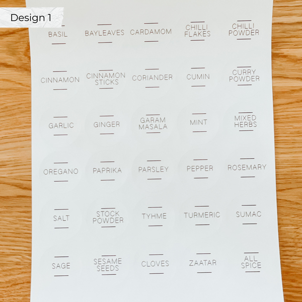 Modern Labels 5 cm square