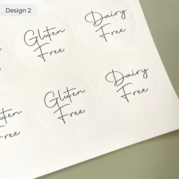 Modern Labels 4 cm Round